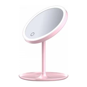 Зеркало для макияжа XiaoMi DOCO Daylight Small Mirror Pro, Розовое
