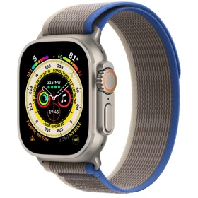 Apple Watch Ultra GPS+Cellular 49mm, ремешок "Blue/Gray Trail Loop" размер S/M (MNHH3)