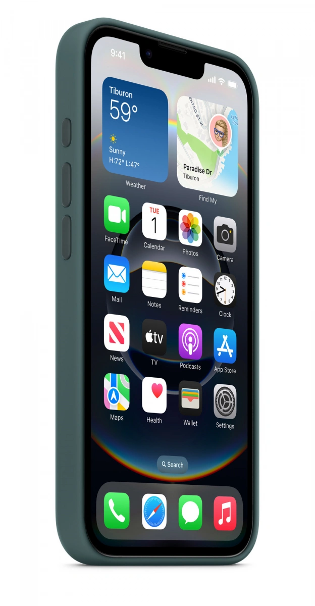 Накладка Silicone Case With MagSafe для iPhone 16e, Lake Green. Фото 2