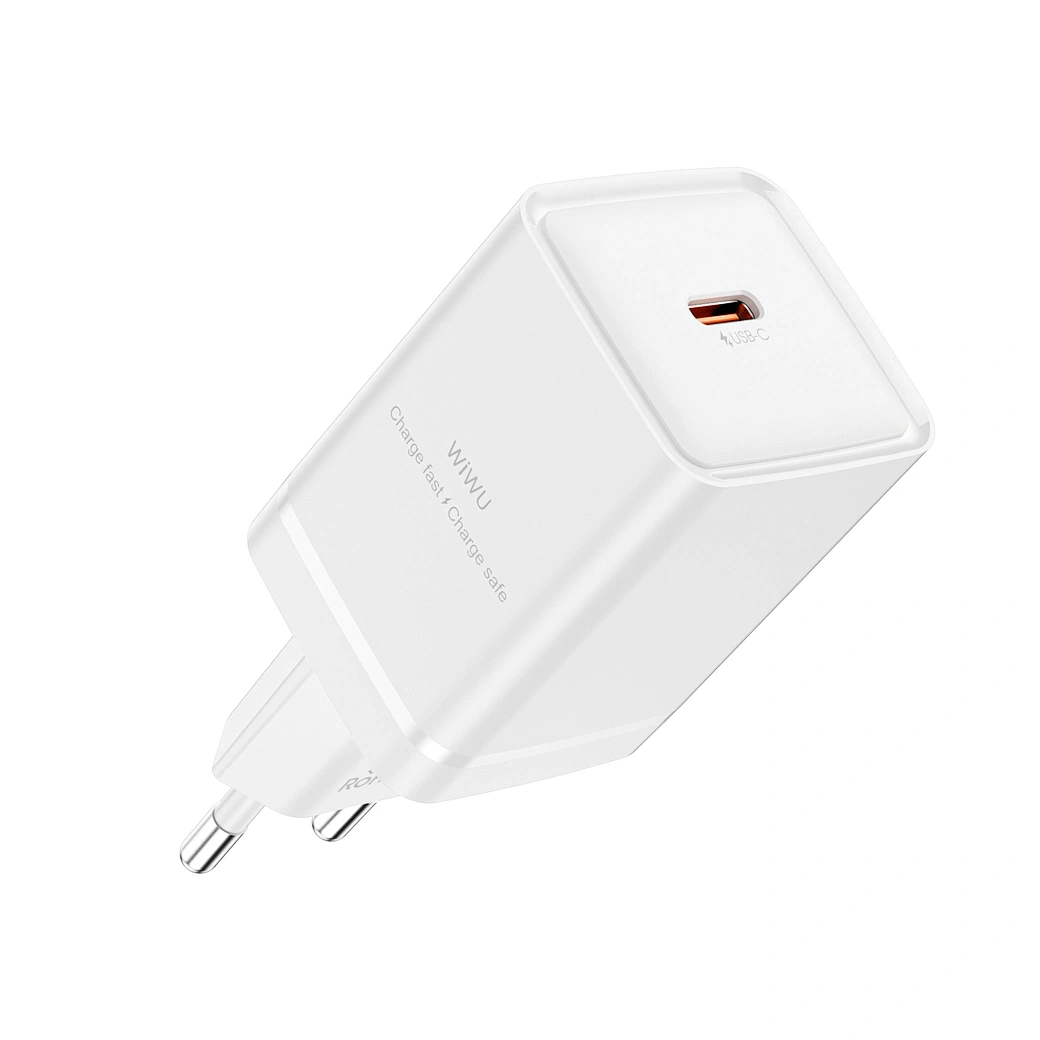 Сетевое зарядное устройство Wiwu Essen Fast Charge Travel Adapter Type-C 45W Wi-G036, Белое. Фото 3