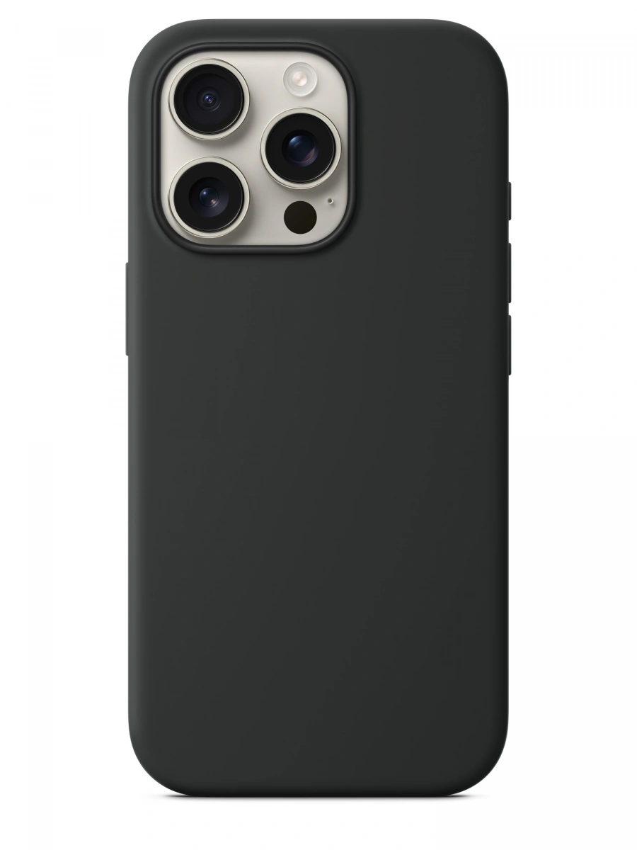 Накладка для iPhone 16 Pro Silicone Case With MagSafe, Black. Фото 3