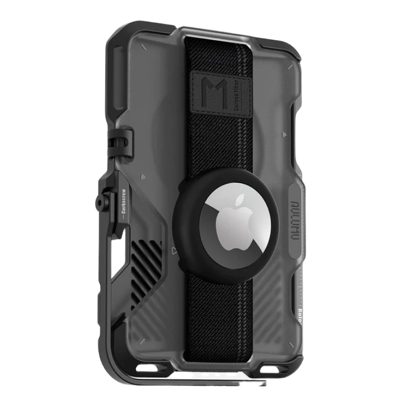 Магнитный бумажник Aulumu G03 Frosted MagSafe, Серый полупрозрачный (UA-G03-TG). Фото 4