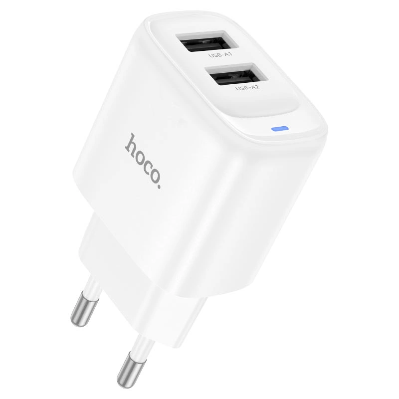 Сетевое зарядное устройство Hoco C141A Smart, Белое. Фото 1