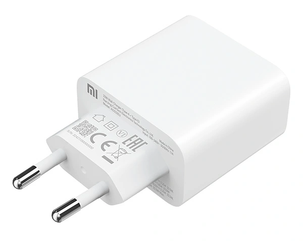 Сетевое зарядное устройство XiaoMi 33W Wall Charger (Type-A+Type-C), Белое (BHR4996GL). Фото 4