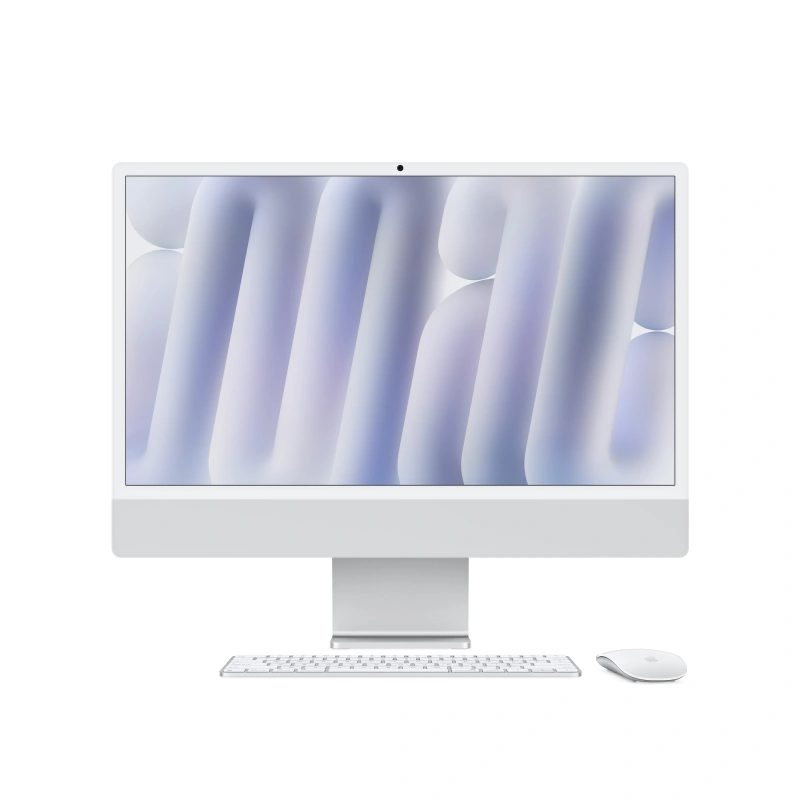 Apple iMac 24" Retina 4,5K, (MWUC3RU/A) (M4, 8C CPU, 8C GPU, 16 ГБ, 256 ГБ SSD, 2024), Silver. Фото 2