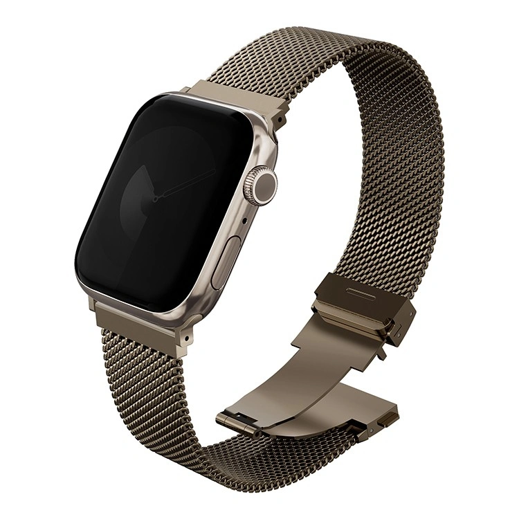 Ремешок Uniq для Apple Watch 42/41/40мм Dante PRO Strap Mesh Steel, Ember Gold (42MM-DANPEGLD). Фото 1