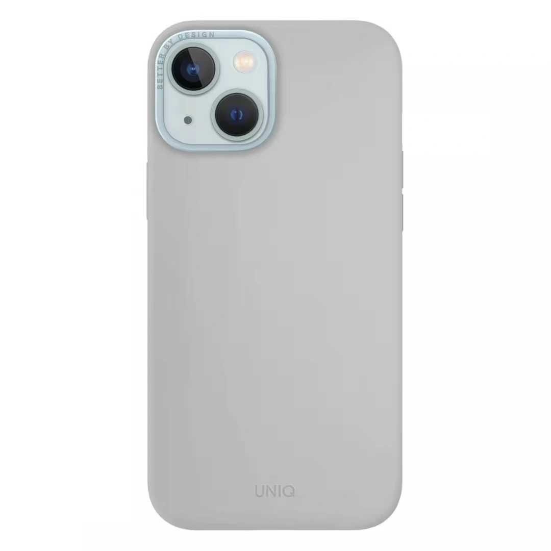 Накладка Uniq Lino для iPhone 15 with MagSafe Chalk Grey (IP6.1(2023)-LINOHMCGRY). Фото 2