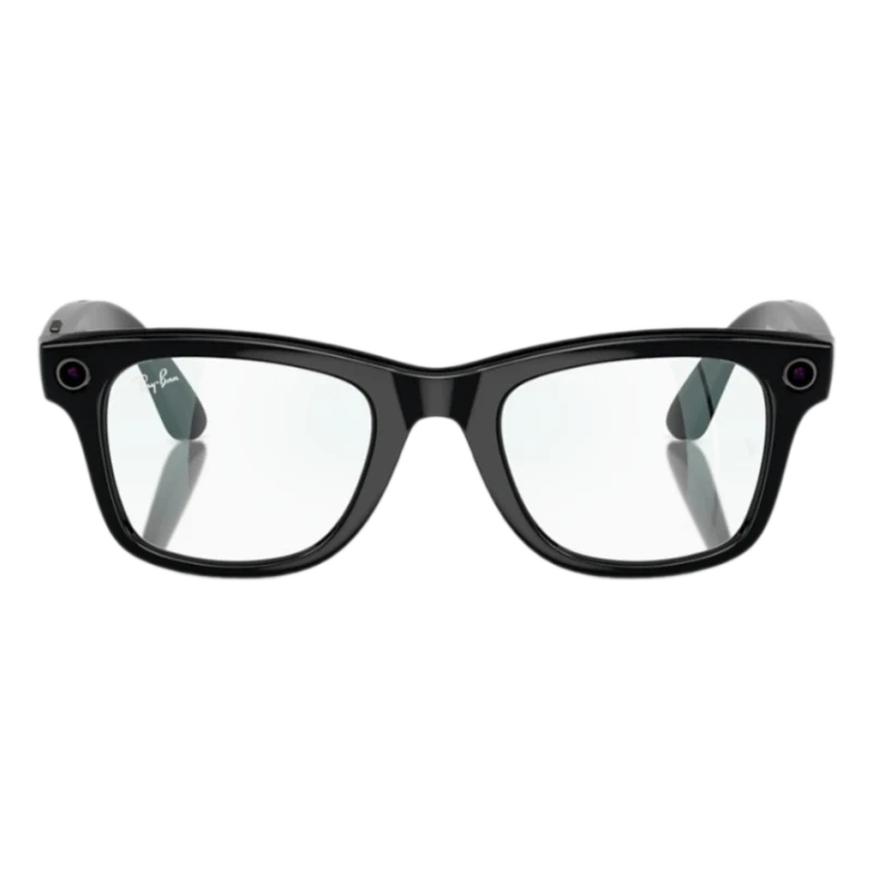Умные очки Ray Ban Wayfarer RW4008 Shiny Black/Clear 155-53mm (601/SB53). Фото 2