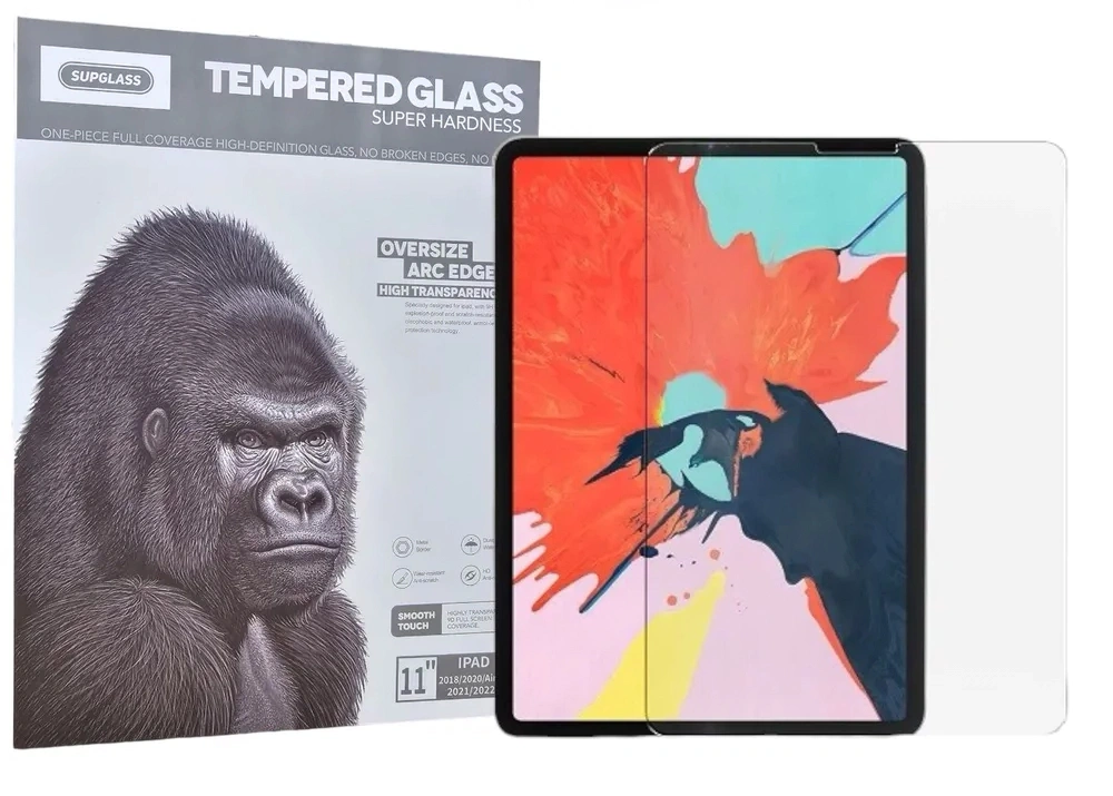 Защитное стекло Supglass для iPad 10.9" (2022) Tempered Glass Super Hardness 9D, Прозрачное. Фото 1