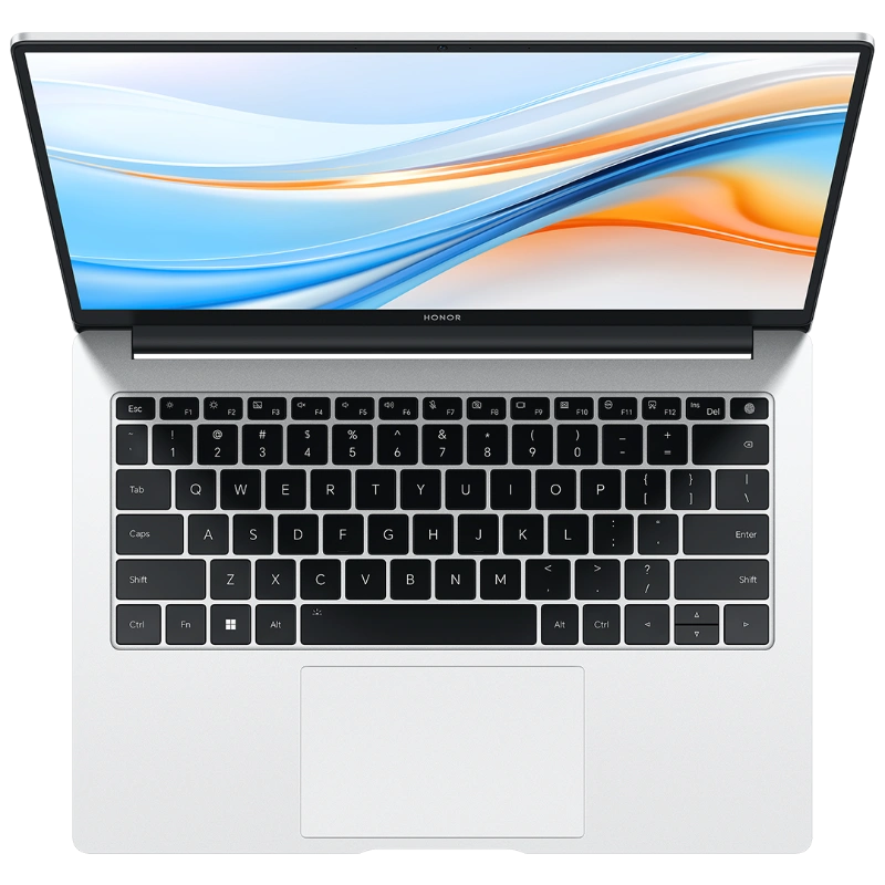 Honor MagicBook X14 Plus Silver (FMI-76) (5301AJMC) (14", Ryzen 7 8845HS, 16ГБ, 512ГБ SSD, AMD Radeon 780M, Windows 11). Фото 2