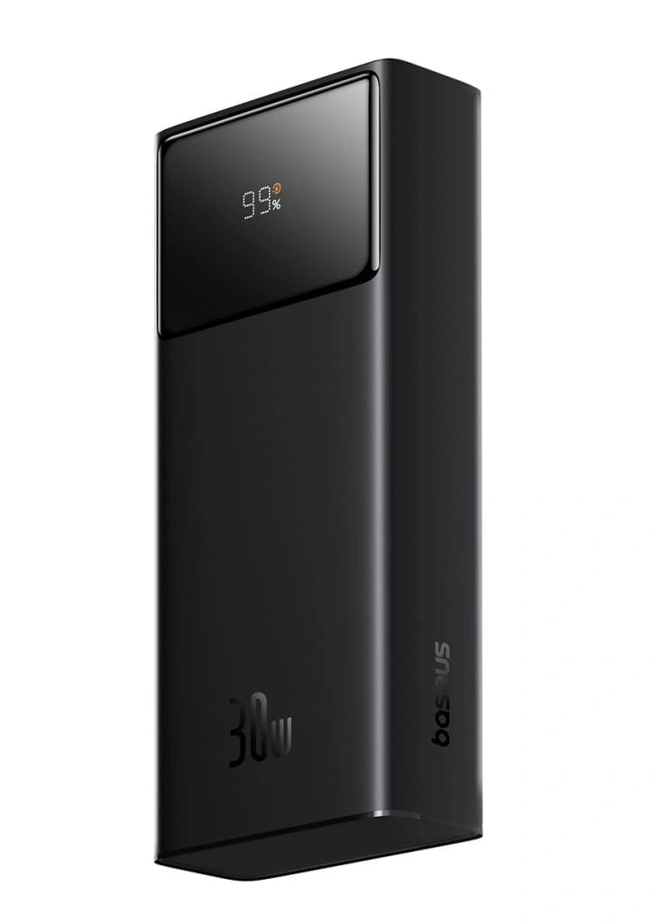 Внешний аккумулятор Baseus Star-Lord Digital Display Fast Charging Power Bank 20000mAh 30W с кабелем, Чёрный (P10022904113-00). Фото 2