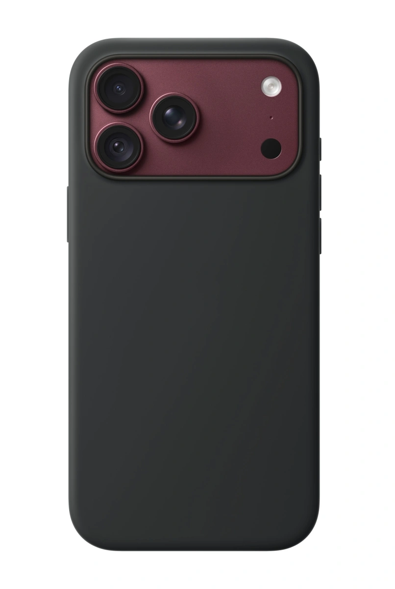 Накладка Silicone Case With MagSafe для iPhone 18 Pro, Чёрная (Black). Фото 1