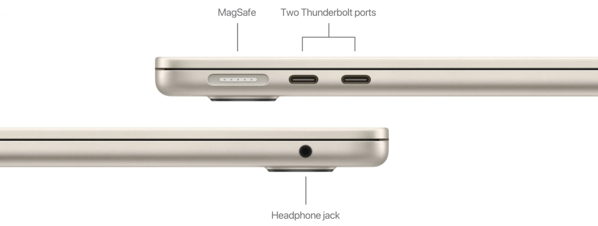 Apple MacBook Air 13" 2024 Starlight (MRXU3) (M3 8C, 8 ГБ, 512 ГБ SSD). Фото 6