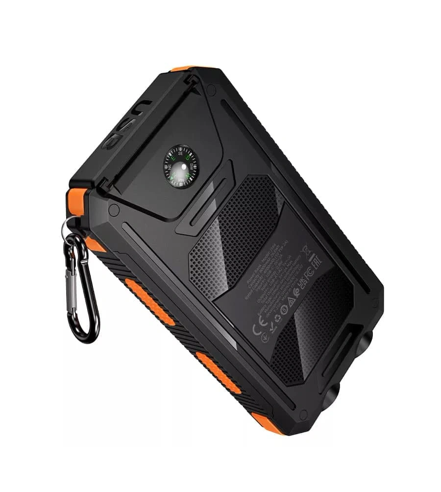 Внешний аккумулятор Hoco J164 Platinum Solar 8000mAh, Чёрный. Фото 3