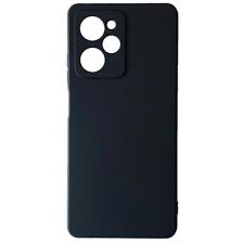Накладка Silicone Case Logo для Poco X5 Pro 5G, Чёрный. Фото 1