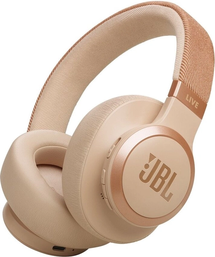 Беспроводные наушники JBL Live 770NC, Золотые. Фото 1