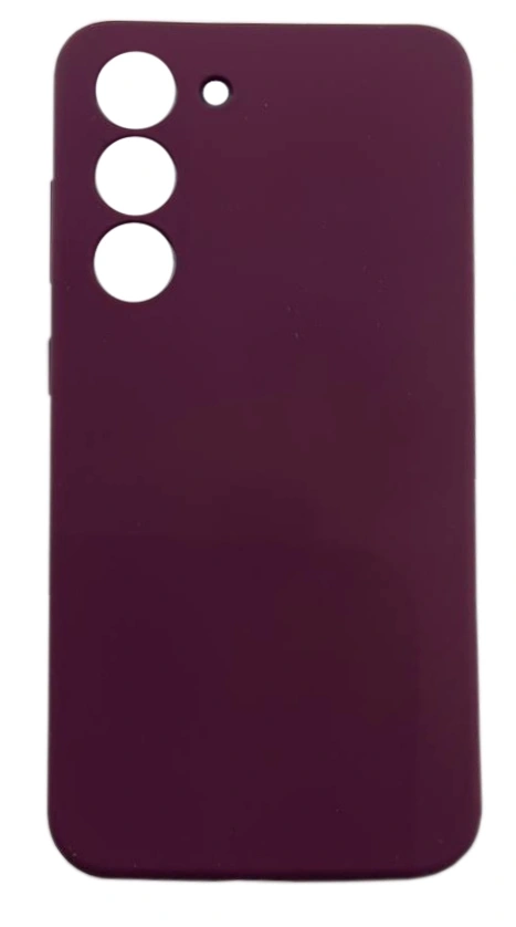 Накладка Silicone Case Logo для Samsung Galaxy S23 Plus, Винная. Фото 1