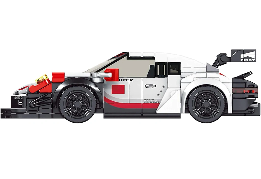 Конструктор Mould King Models 27010. Porsche 911 RSR, 349 деталей. Фото 4