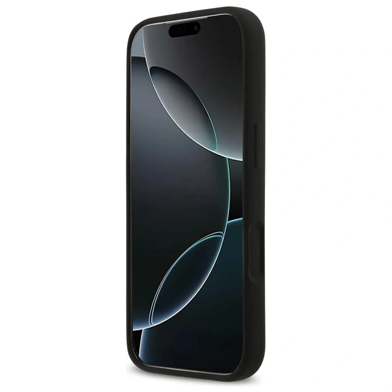 Накладка Lagerfeld для iPhone 17 Pro Max Liquid Silicone Hearts Hard (MagSafe), Чёрная (KLHMP17XSMHBKSOK). Фото 6