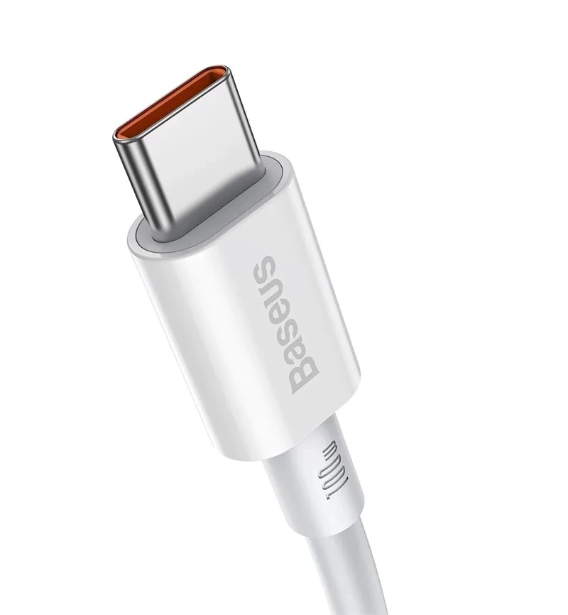Кабель Baseus Superior Series Fast Charging Data Cable Type-C to Type-C 100W 2м, Белый (CATYS-C02). Фото 3