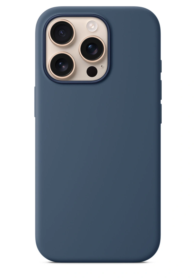 Накладка для iPhone 16 Pro Max Silicone Case With MagSafe, Denim. Фото 1