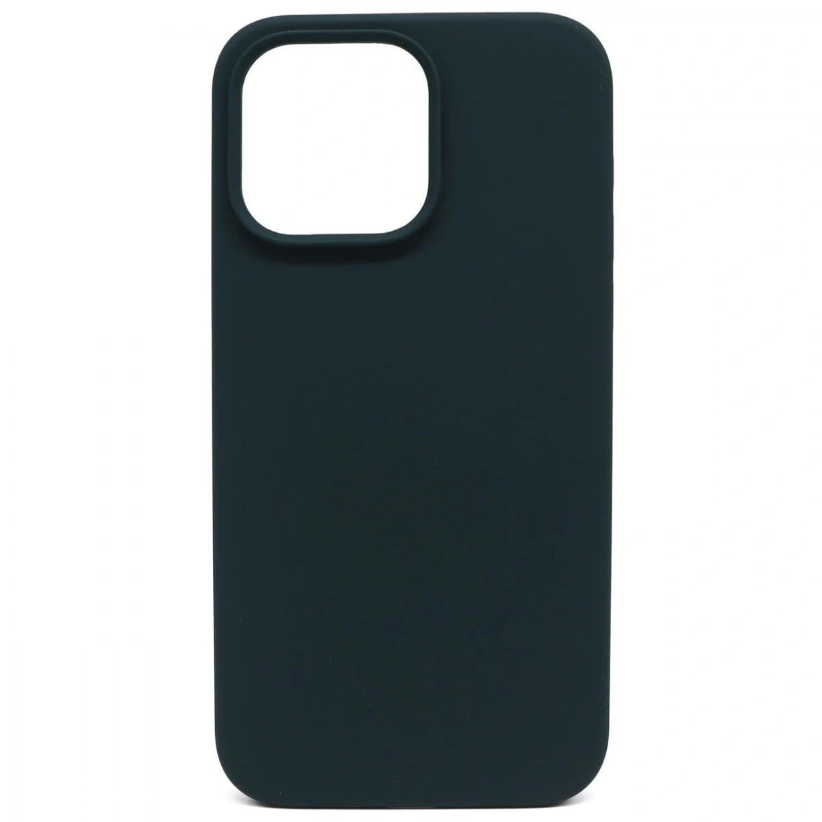 Накладка Silicone Case для iPhone 14 Pro, Тёмно-зелёная. Фото 1