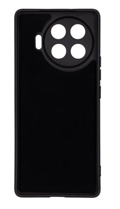 Накладка Zibelino Soft Matte Microfiber Case для Tecno Spark 20 Pro Plus, Чёрная. Фото 2