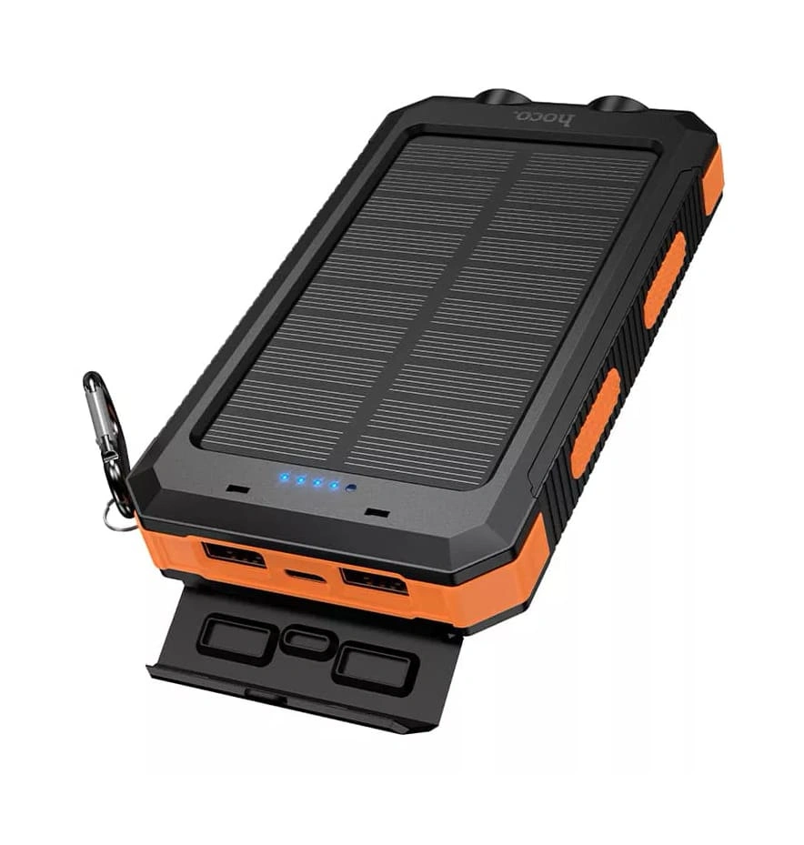 Внешний аккумулятор Hoco J164 Platinum Solar 8000mAh, Чёрный. Фото 7