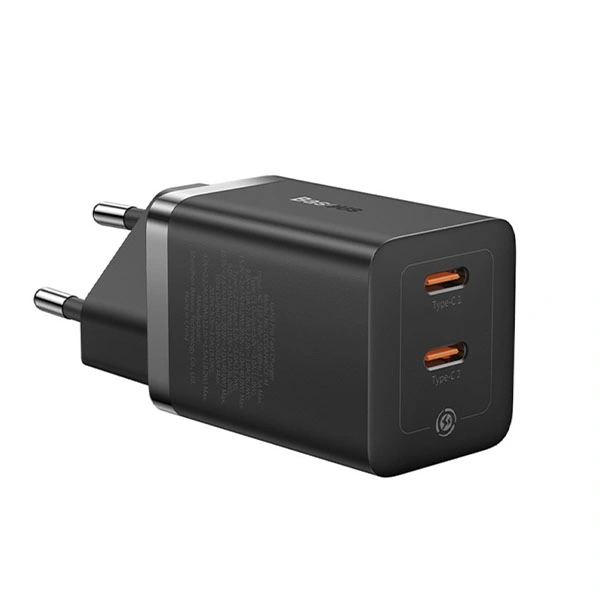 Сетевое зарядное устройство Baseus GaN5 Pro Fast Charger C+C 40W, Черный (CCGP180101). Фото 4