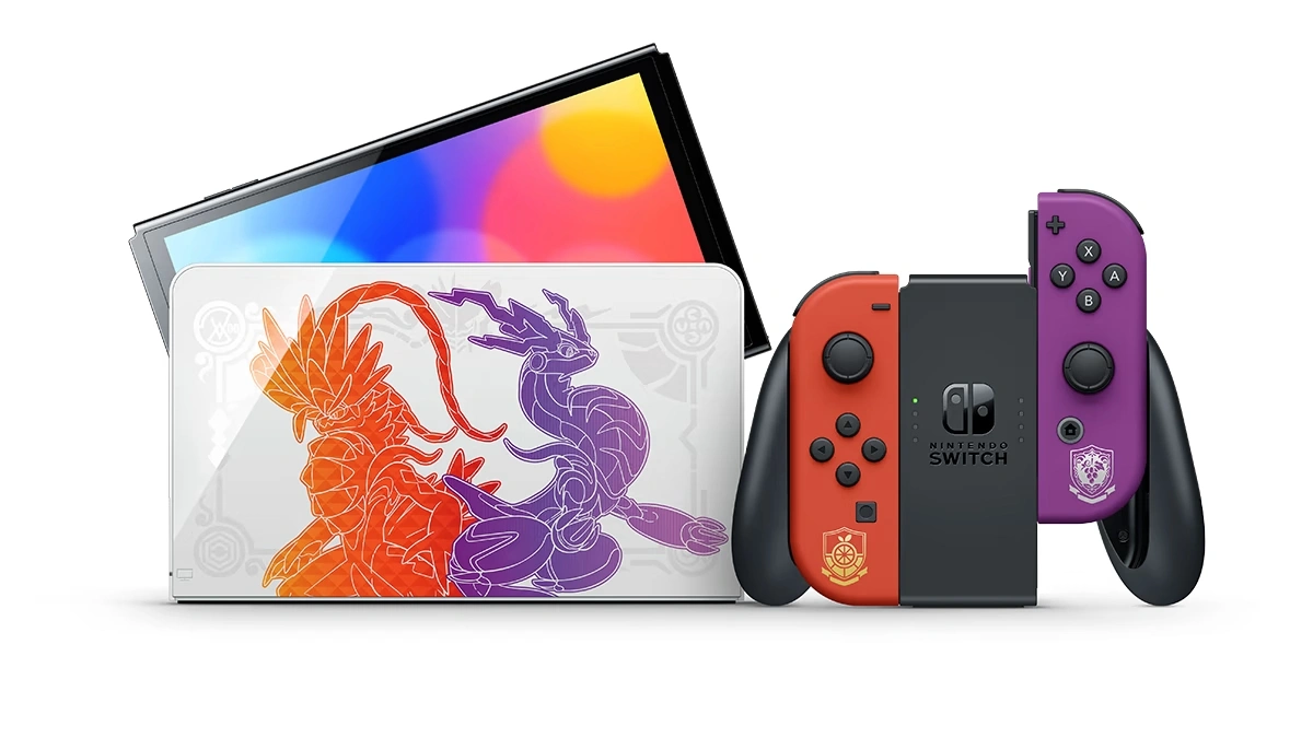 Игровая консоль Nintendo Switch OLED 64Gb, Pokémon Scarlet & Violet Edition. Фото 5