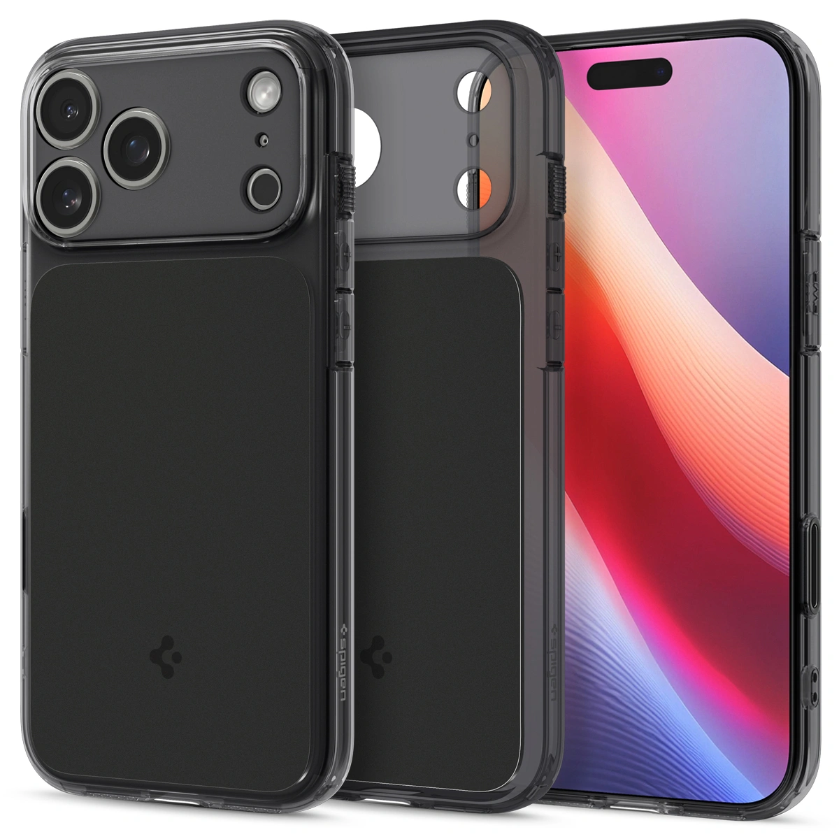 Накладка Spigen Ultra Hybrid T (MagSafe) для iPhone 17 Pro Max, Чёрный (ACS10281). Фото 1