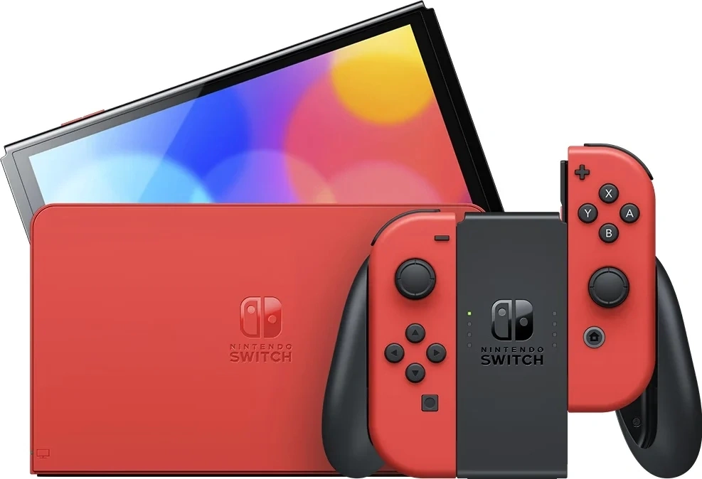 Игровая консоль Nintendo Switch OLED 64Gb, Mario. Фото 1