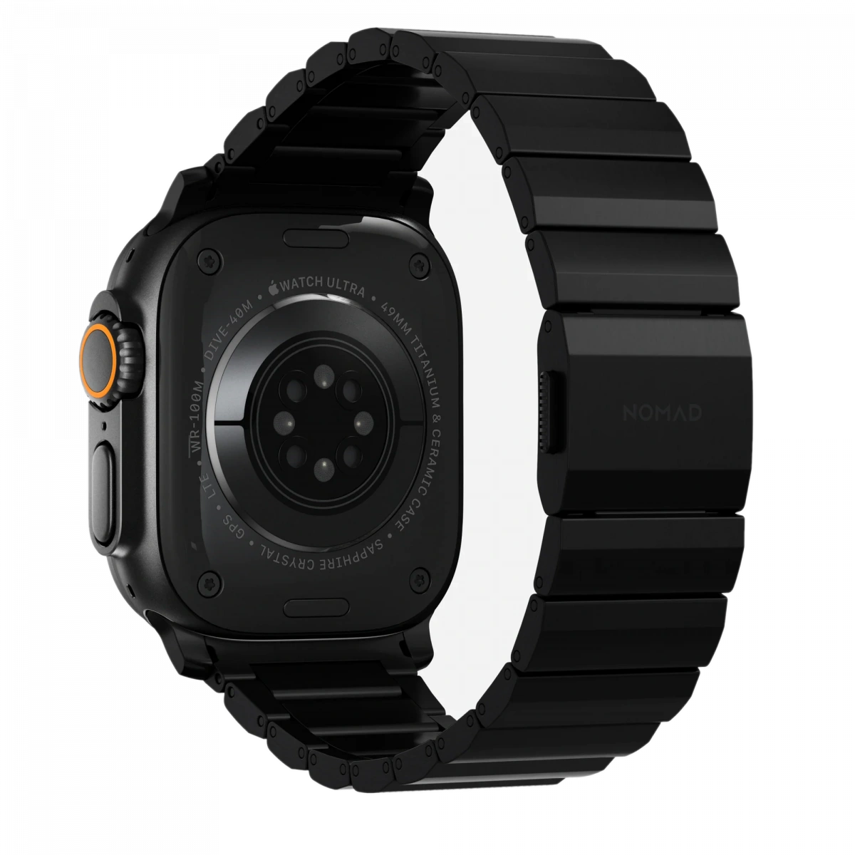 Ремешок Nomad Titanium Band для Apple Watch 42/44/45/46/49мм, Black (NM1A41BXT0). Фото 3