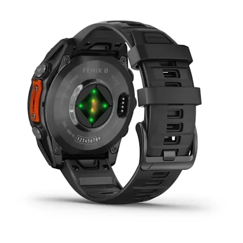 Умные часы Garmin Fenix 8 47mm, Slate Gray with Black Silicone Band. Фото 6