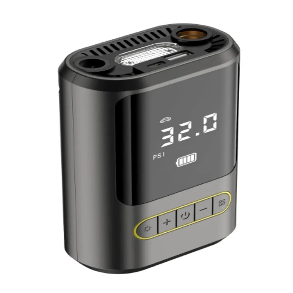 Насос портативный Barra Car Air Pump ATJ-8466, Black. Фото 2