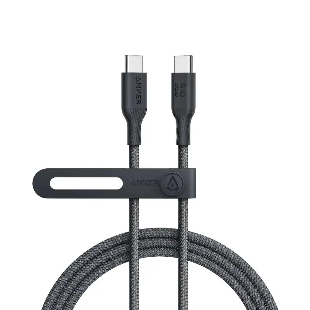 Кабель Anker 544 USB-C to USB-C 240W (Braided) 0.9m, Black (A80F5P11). Фото 1