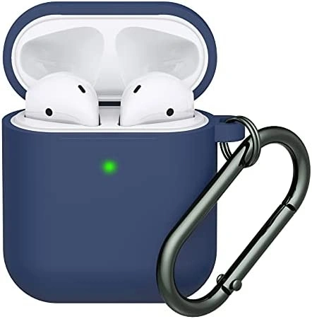 Чехол Silicone Case для наушников AirPods 2, Midnight Blue. Фото 1