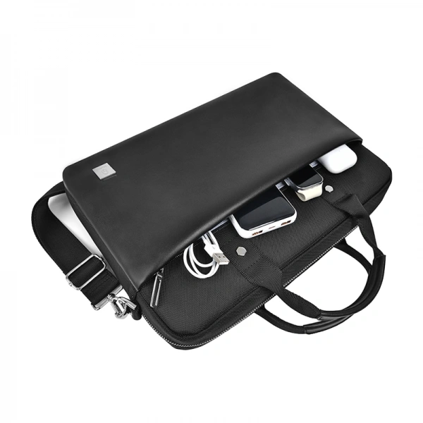 Сумка для ноутбука Wiwu Hali Laptop 14", Чёрная. Фото 4