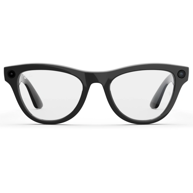 Умные очки Ray Ban Skyler (Gen 1) RW4010 Shiny Black/Clear 150-52mm (601/SB52). Фото 2