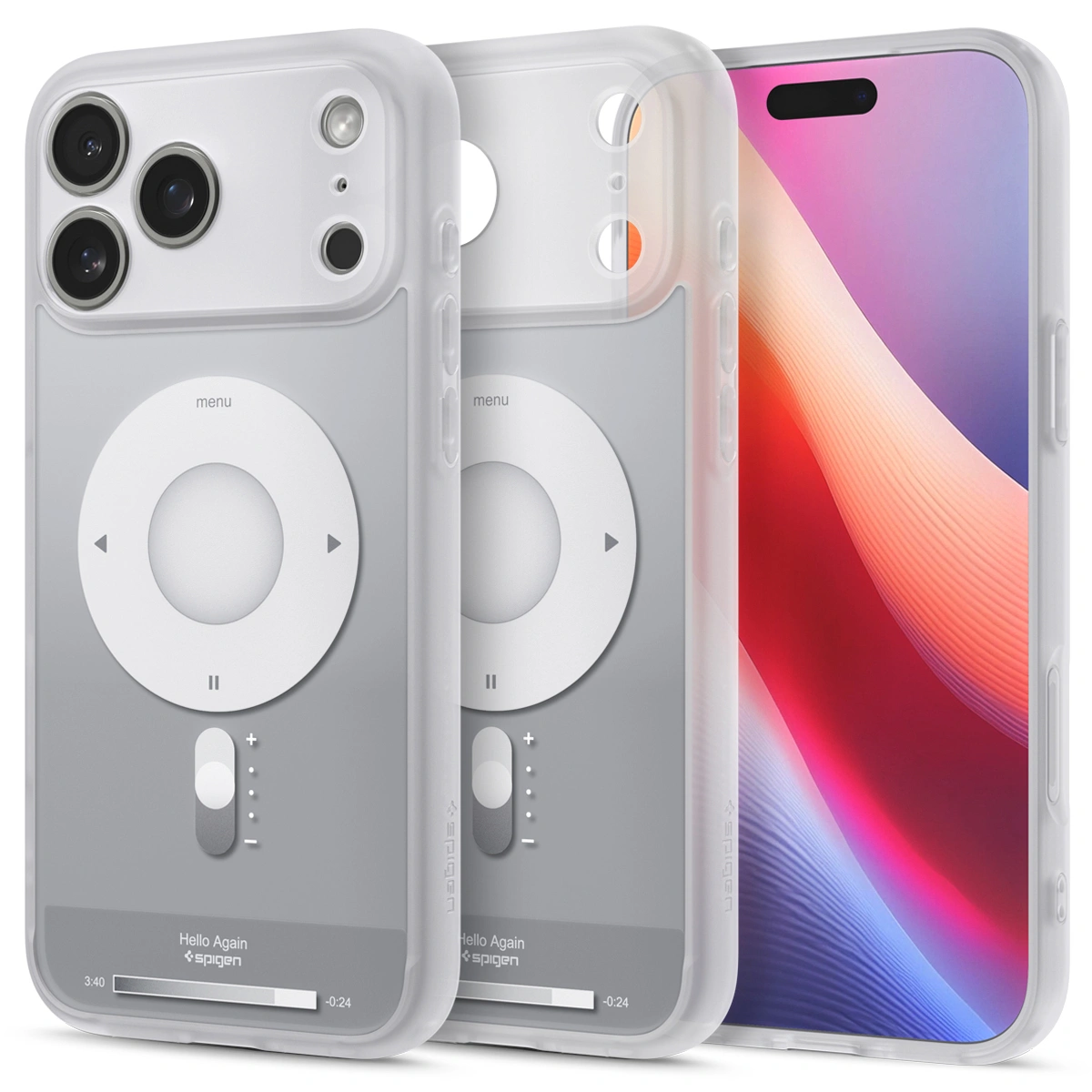 Накладка Spigen Ultra Hybrid (MagSafe) для iPhone 17 Pro, Серебристая (ACS10355). Фото 1