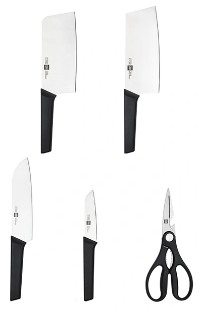 Набор кухонных ножей с подставкой HuoHou Fire Kitchen Steel Knife Set. Фото 2