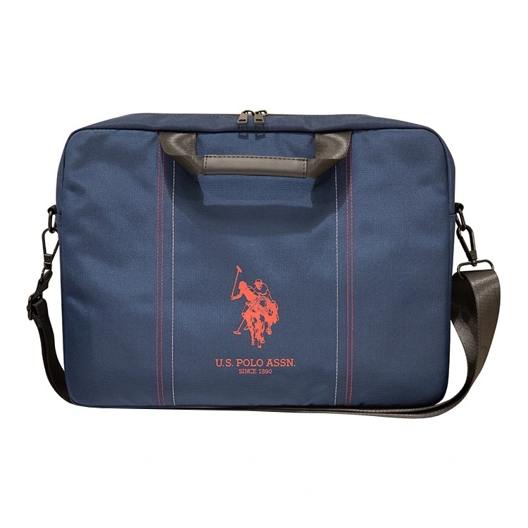 Чехол-Сумка U.S. Polo Assn. Computer Bag Double horse with Stitches для ноутбуков 15", Синяя (USCB15PFAV). Фото 1
