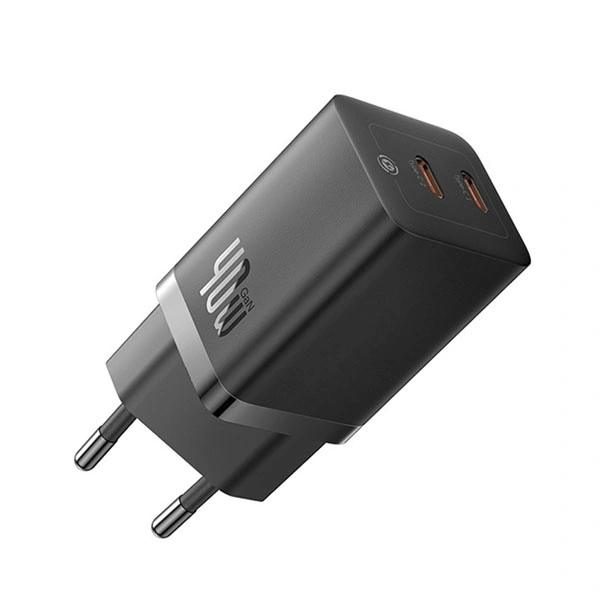 Сетевое зарядное устройство Baseus GaN5 Pro Fast Charger C+C 40W, Черный (CCGP180101). Фото 1