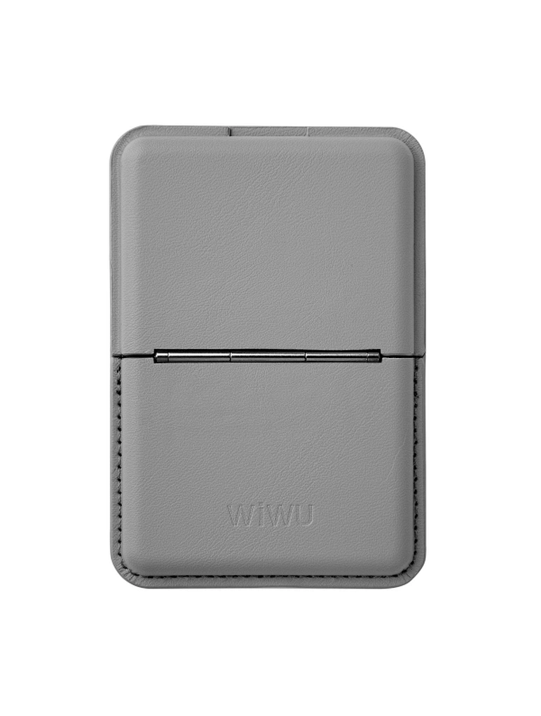 Чехол-бумажник Wiwu Magnetic Wallet With Stand MW-001, Серый. Фото 2