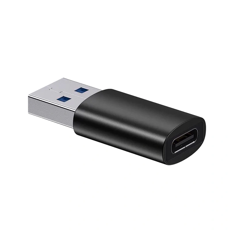 Переходник Baseus Ingenuity Series Mini OTG Adaptor USB-A to Type-C 3.1, черный (ZJJQ000101). Фото 1