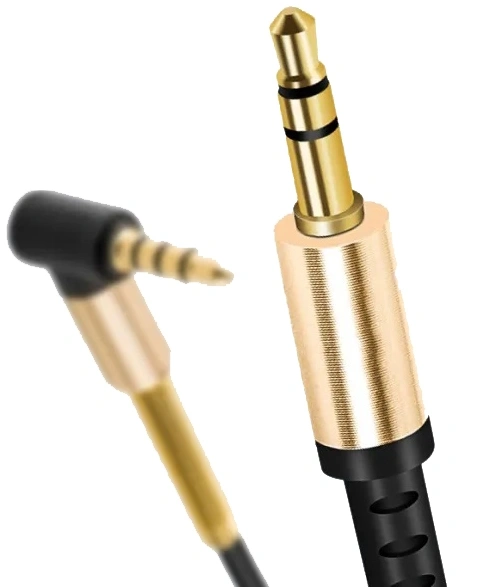 Кабель AUX Hoco Audio cable UPA02 1M, Чёрный. Фото 2