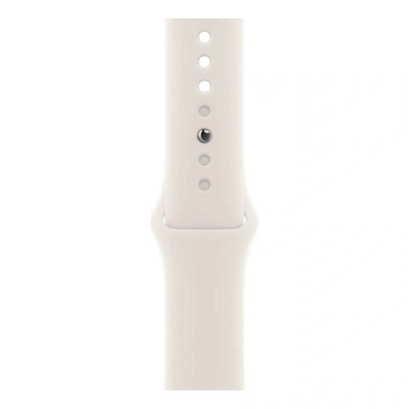 Apple Watch SE 3 2025, 44 мм, алюминий цвета "Starlight", Sport Band "Starlight", размер S/M (MEHG4). Фото 3