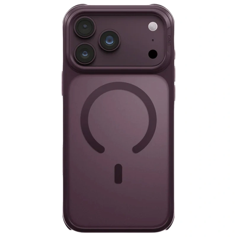 Накладка Uniq для iPhone 18 Pro / iPhone 17 Pro Veren Frosted Shield Case (MagSafe), Burgundy Frost (IP6.3P(2026)-VERNAFMBFST). Фото 2