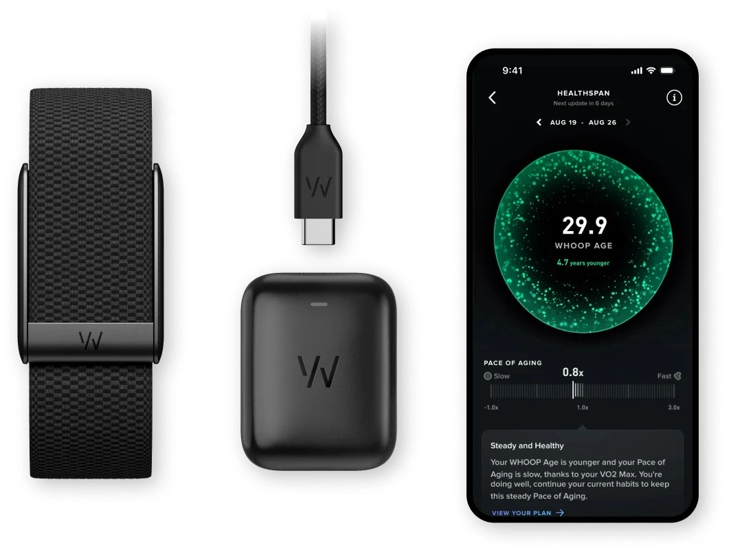 Фитнес-браслет WHOOP 5.0 Peak, Black Titan. Фото 4