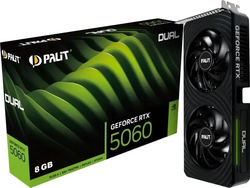 Видеокарта Palit GeForce RTX 5060 Dual 8GB GDDR7 128 bit PCIe 5.0. Фото 7